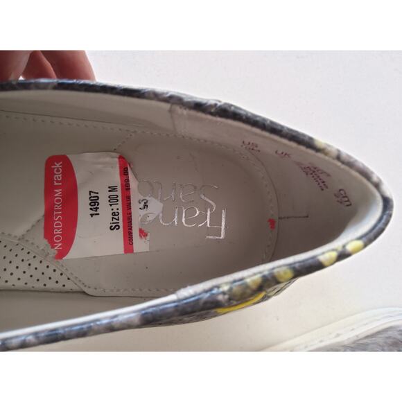 Nordstroms Frank Sarto snakeskin tassel loafers style alosa 10 W blk Gry Preppy - Picture 6 of 7